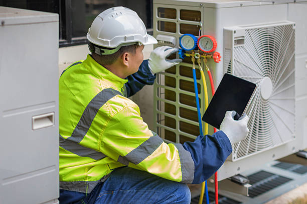 Professional Air Duct Cleaning technician working in Dorchester, NJ